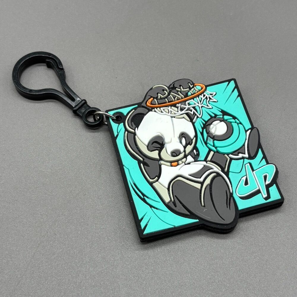 Dude Perfect Keychain Panda Basketball Dunk PVC Bag Clip Collectible